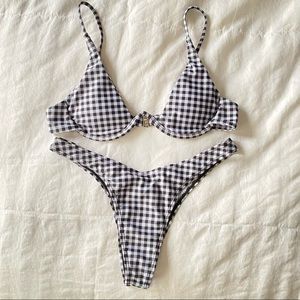 Talia Collins Gingham Bikini